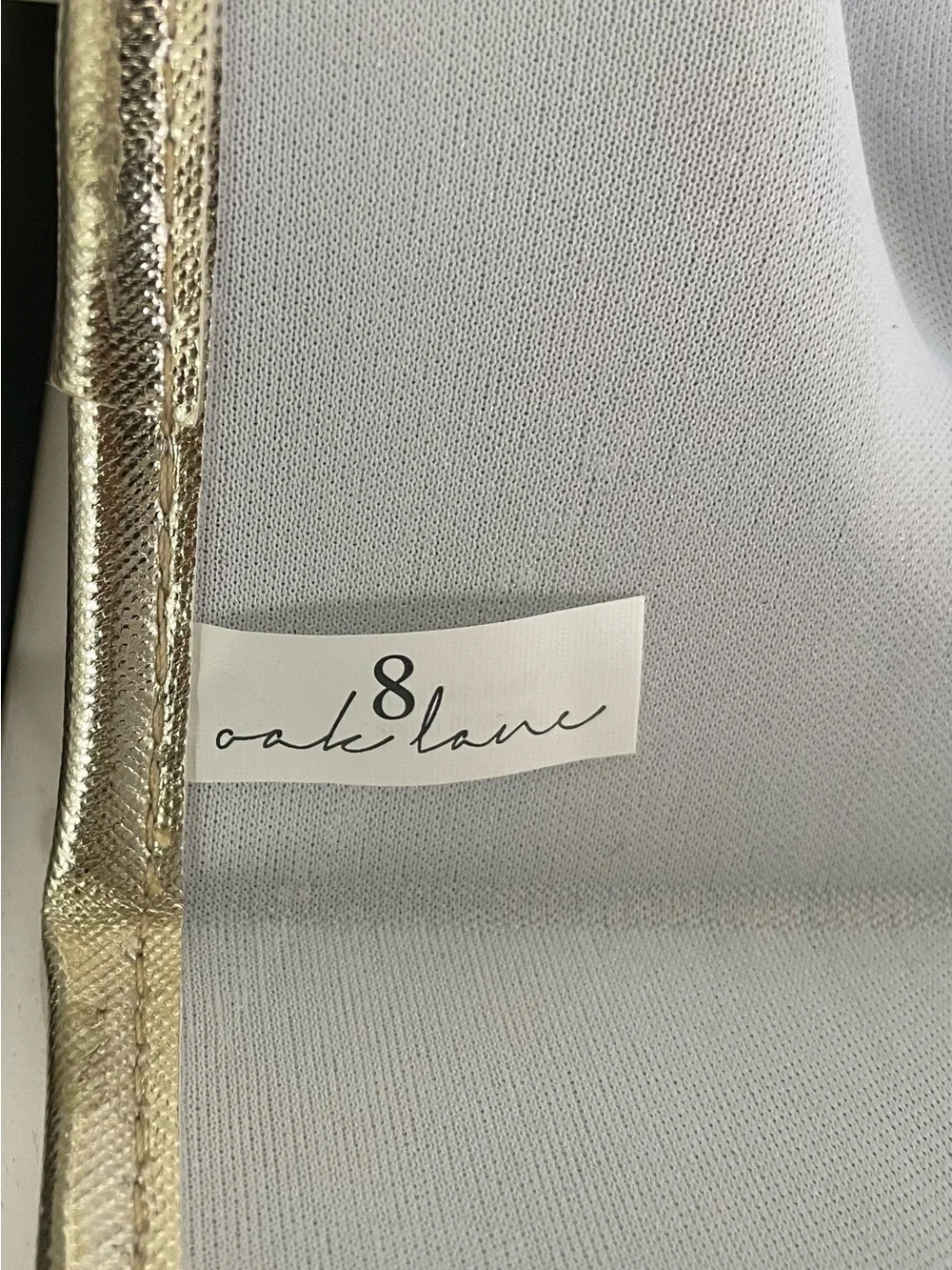 Oak Lane Bottle Holder Metallic Gold Envelope Clutch Bag